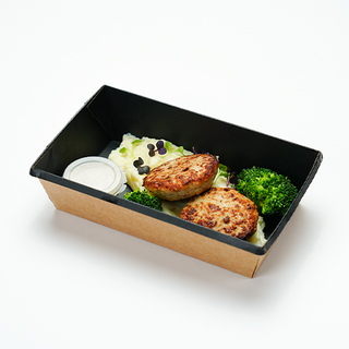 Куриные котлеты с пюре (0,230гр.)