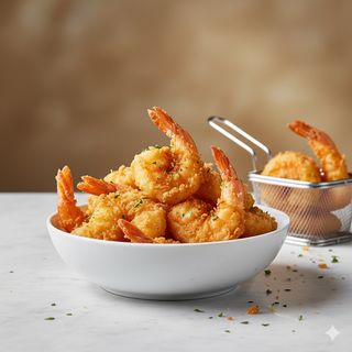 160 - Gamberi fritti con pastella 炸虾仁
