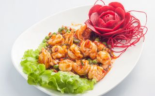 53. Gamberi in salsa piccante