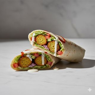 Piadina falafel