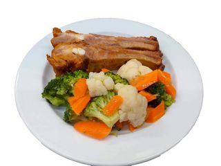 entrecosto assado + legumes