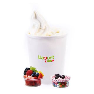 Iogurt gelat XXL amb toppings