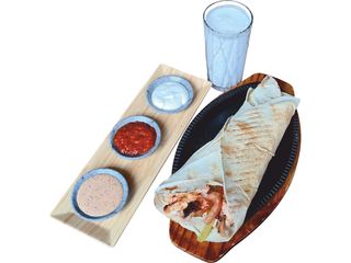 5- PITA KRAFT KEBAB Z KURCZAKA [MEGA + AYRAN]