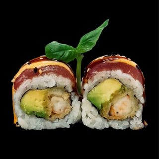 Uramaki ebi tuna （8 pzs.)