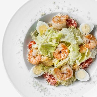Салат Цезар з креветками