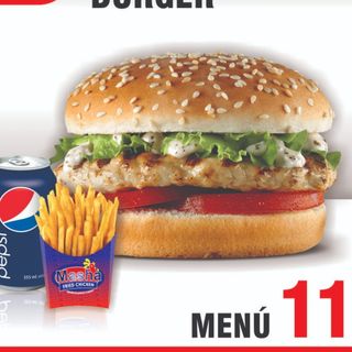 Menú 11. CHICKEN GRILL BURGER