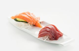Sashimi salmón y atún (8 piezas)