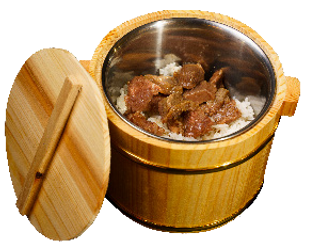 42. Riso con controfiletto