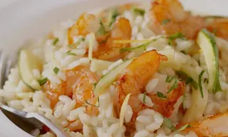 Risotto Délice De Riz Aux Crevettes Et Légumes