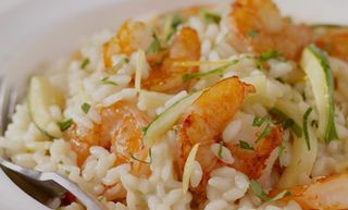 Risotto Délice De Riz Aux Crevettes Et Légumes