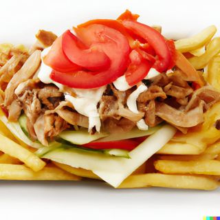 Порция дюнер с гарнитура