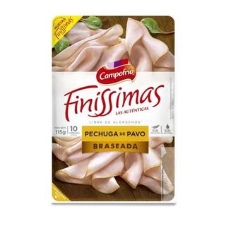 Pechuga De Pavo Braseado Lonchas Finissimas Campofrio 115 Gr.