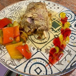 Codillo de cerdo al horno