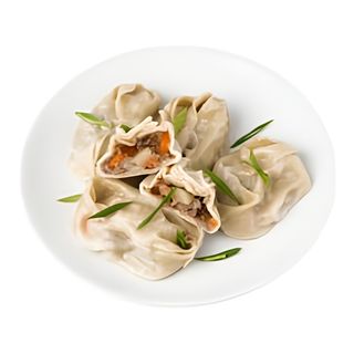 Манты с говядиной и тыквой