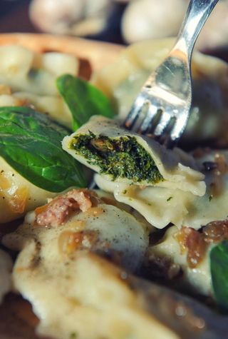 Pierogi ze szpinakiem