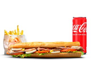 Menu Baguette Super Bifana Grelhada 