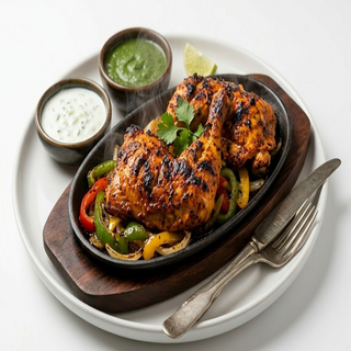 Pollo tandoori sizzler (ración)