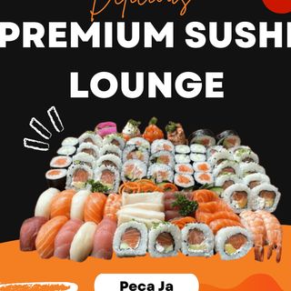Premium Sushi 90 Peças com Vinho Tinto .
