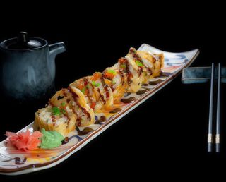 Futomaki de langostinos