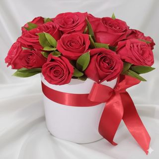 Caixa com Rosas Vermelhas
