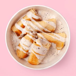 Млинці курка-гриби в трюфельному соусі