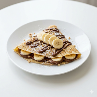 Crepe De Plátano Con Nutella