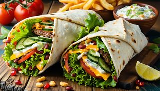 Wrap friganele fasole rosie