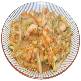 Gambas Con Salsa Curry