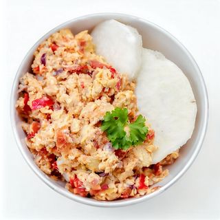 Yam and Egg Sauce