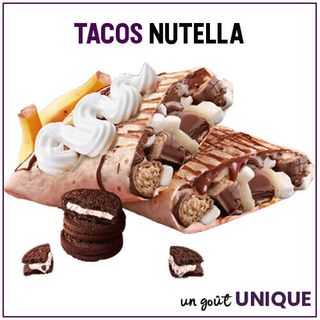 Tacos Nutella Kinder Bueno
