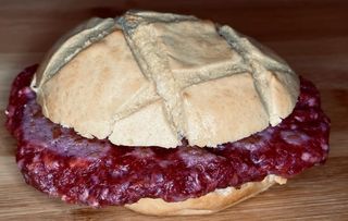 Hamburguesa 1 (Viuda) + patatas fritas 