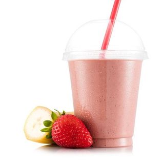 Batido de arándanos, fresa y mango