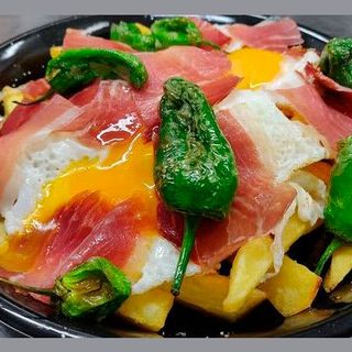 Huevos Rotos Con Jamón