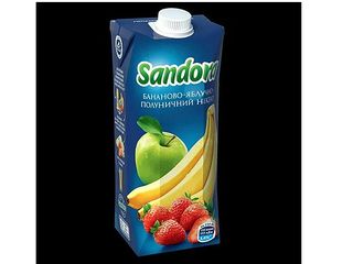 Сік Sandora "Бананово-яблучно- полуничний" (0,5 л.)
