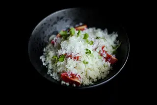 Кускус з томатами Чері та сиром Пармезан (260г)