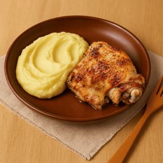 Пюре картопляне зі стегном курячим (340г)
