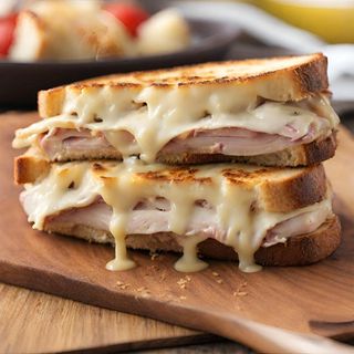 Croque Fromage Et Dinde Fumée