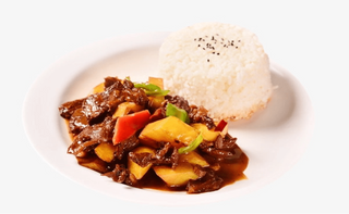 Riso gai manzo - una porzione