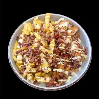 BOL POLLO PRITO+PATATAS QUESO BACON