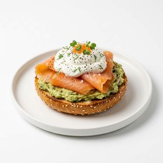 Bagel con salmone