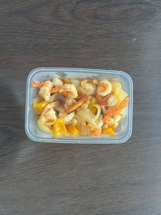 Gamberi in salsa piccante