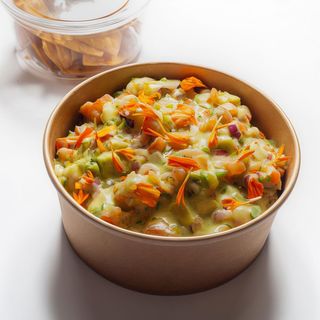 Ceviche de langostinos super fresh-Super fresh prawn ceviche