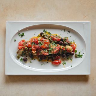 Филе от лаврак ала Медитеранеа