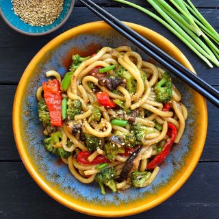 40A. Udon frito con verduras / Fried udon with vegetables