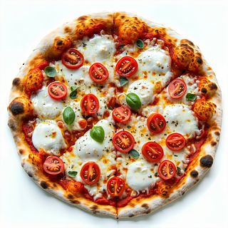 Pizza bufala e Pachino bianca