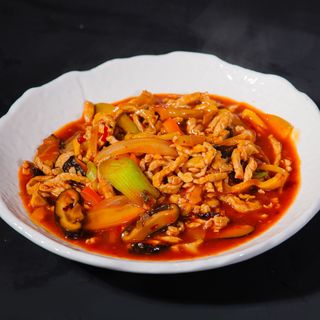 Maiale in salsa speciale agropiccante