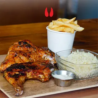 1/2 Poulet + Deux garnitures