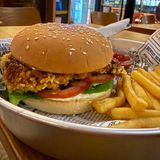 Korean chicken burger