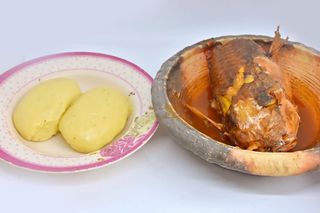 Foutou Banane Sauce Aubergine