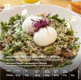 Ovos Quentes Biológicos em Spaghetti Integral